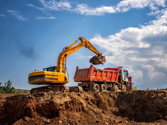 A&E reclamation site for exported material